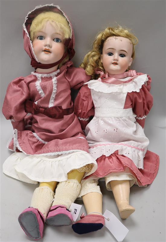 An Armand Marseille A 10M doll and a Schoenau & Hoffmeister doll 1909